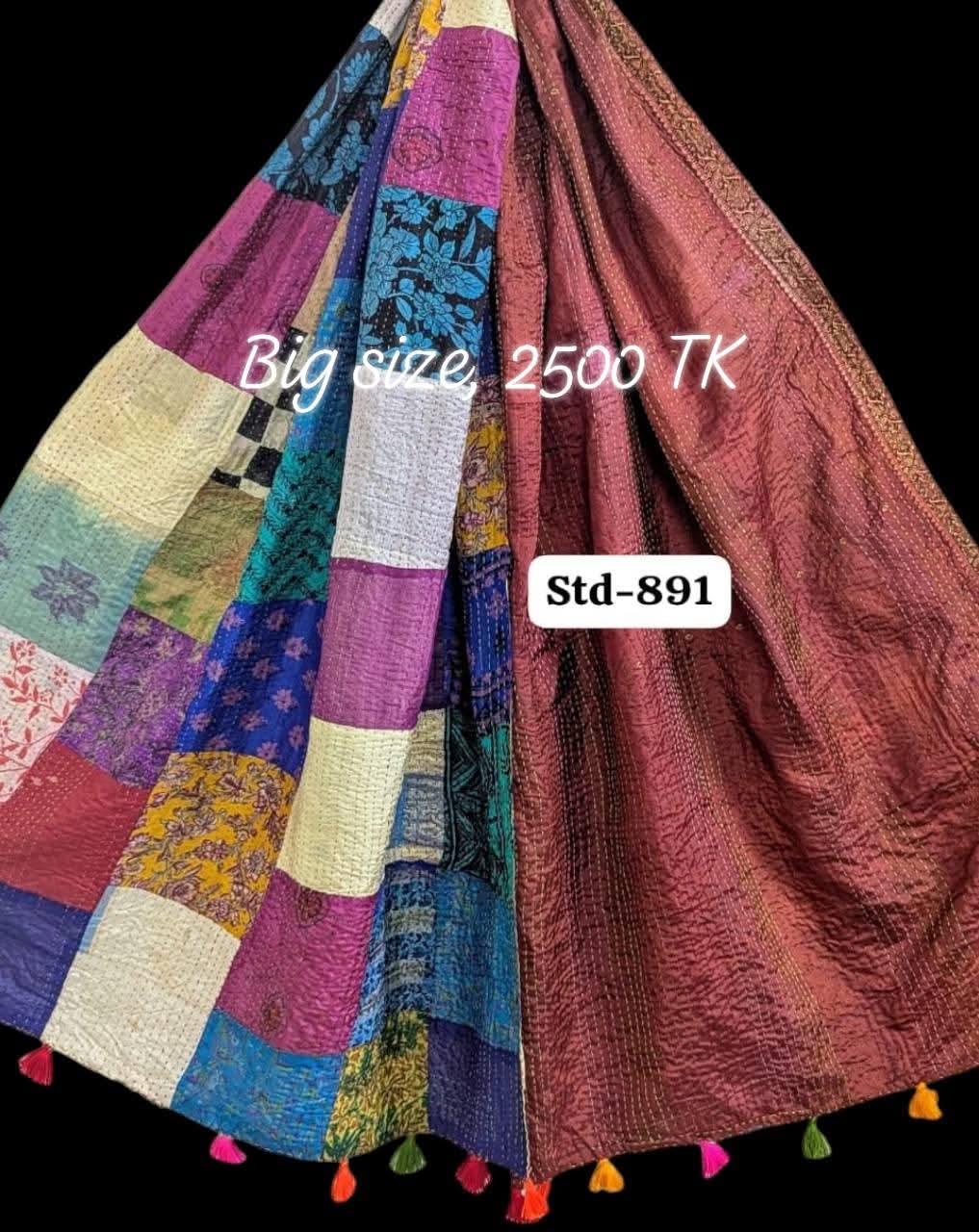 Handmade Silk Stole- While style meets utility-Big Size-891