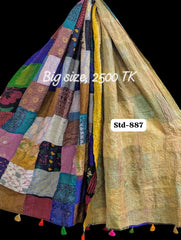 Handmade Silk Stole- While style meets utility-Big Size-887