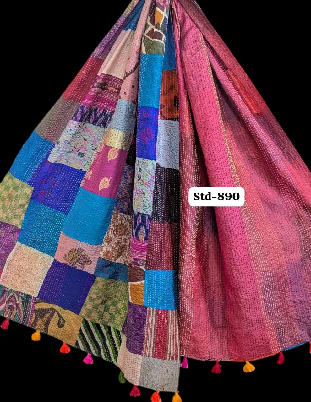 Handmade Silk Stole- While style meets utility-Big Size-890