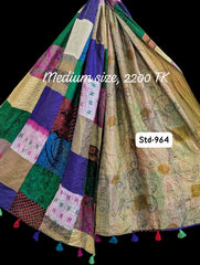 Handmade Silk Stole- While style meets utility-Medium Size-964