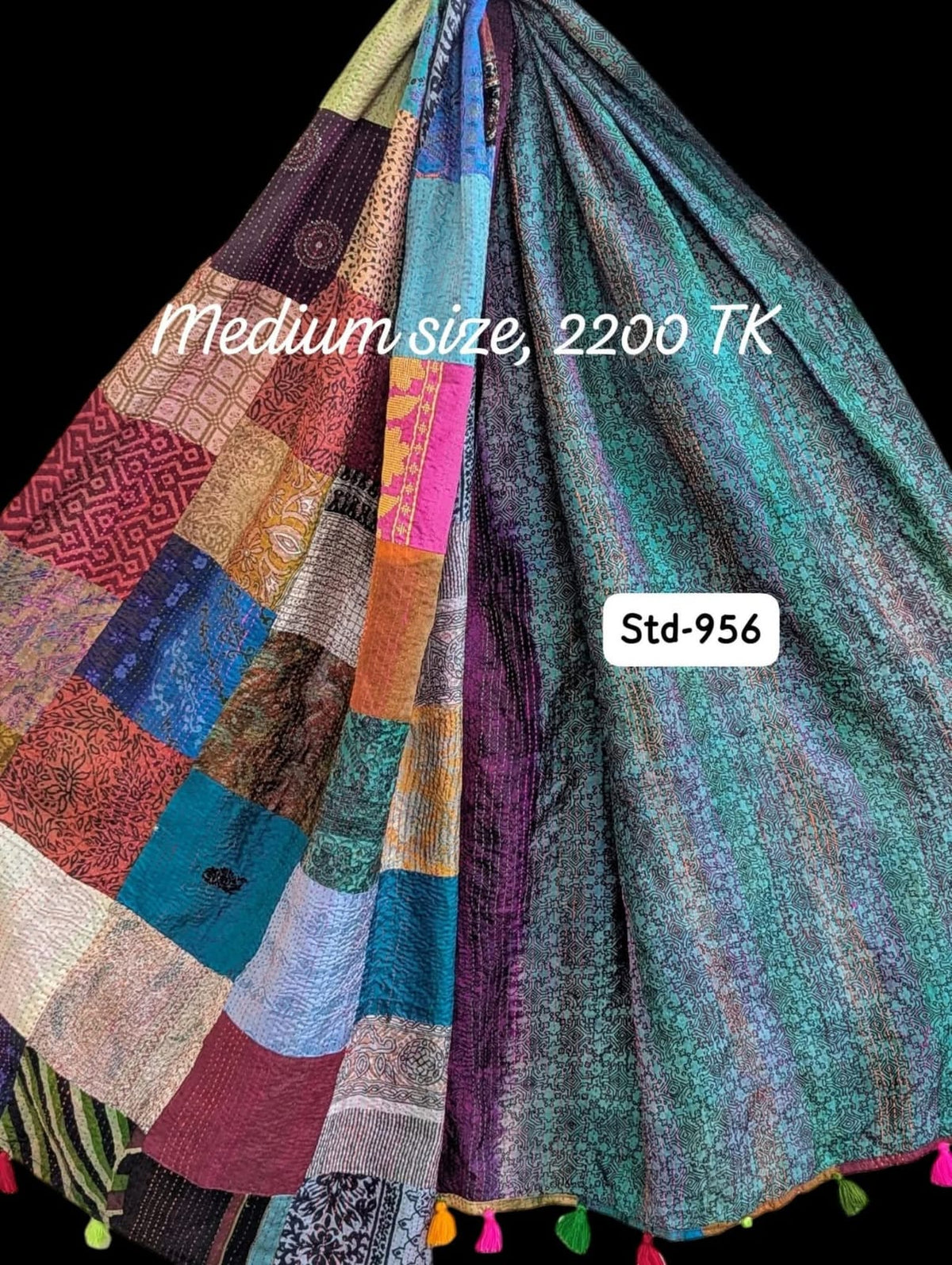 Handmade Silk Stole- While style meets utility-Medium Size-956