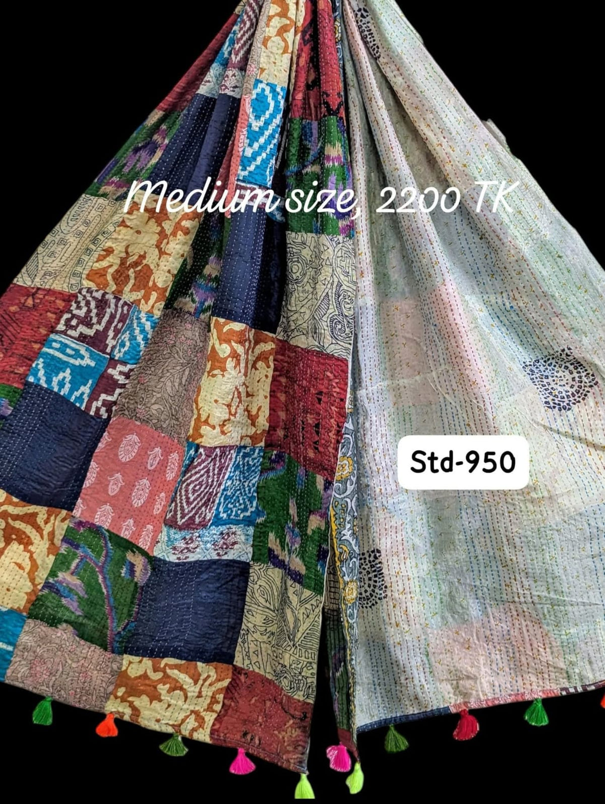 Handmade Silk Stole- While style meets utility-Medium Size-950