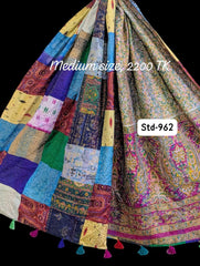 Handmade Silk Stole- While style meets utility-Medium Size-962