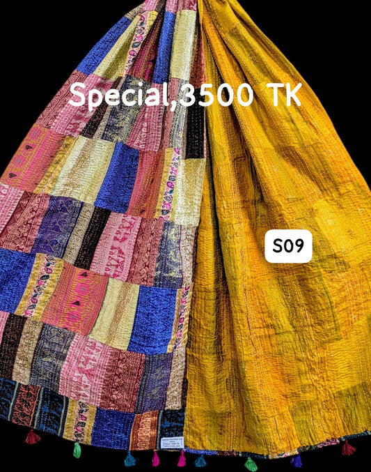 Special Handmade Silk Stole- While style meets utility-S09