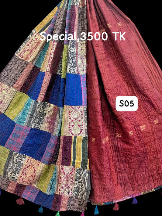 Special Handmade Silk Stole- While style meets utility-S05