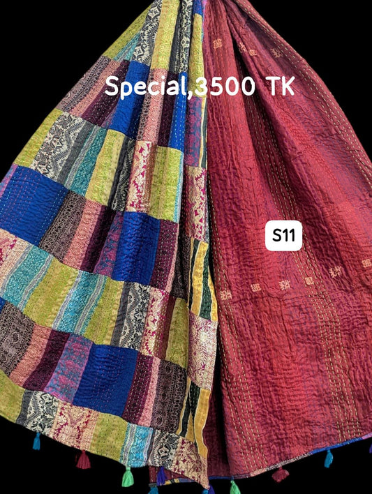 Special Handmade Silk Stole- While style meets utility-S11