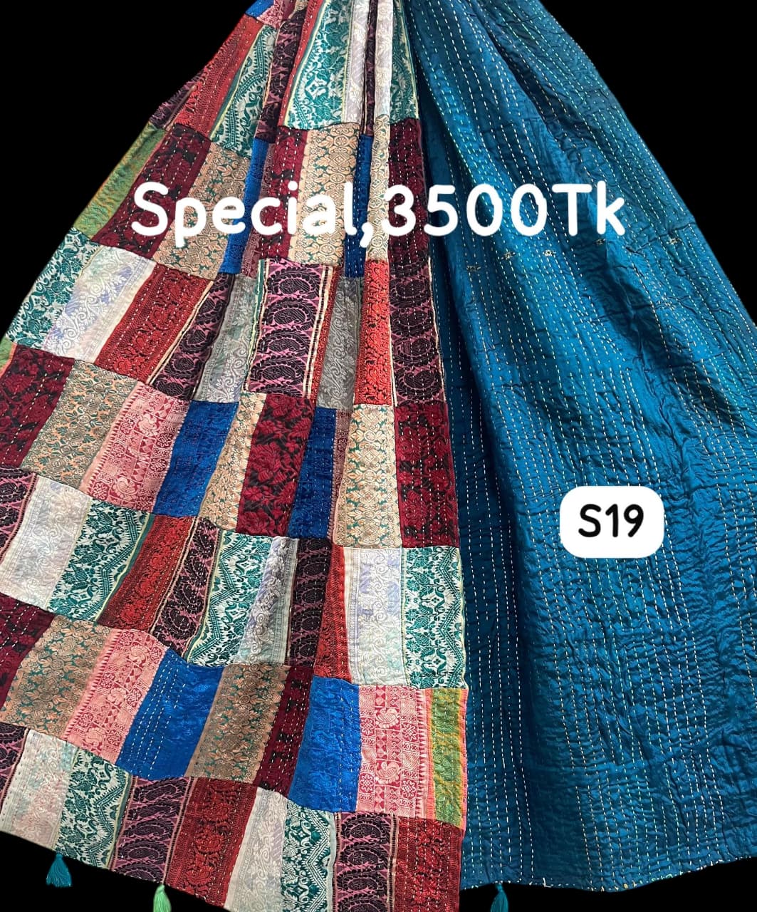 Special Handmade Silk Stole- While style meets utility-S19