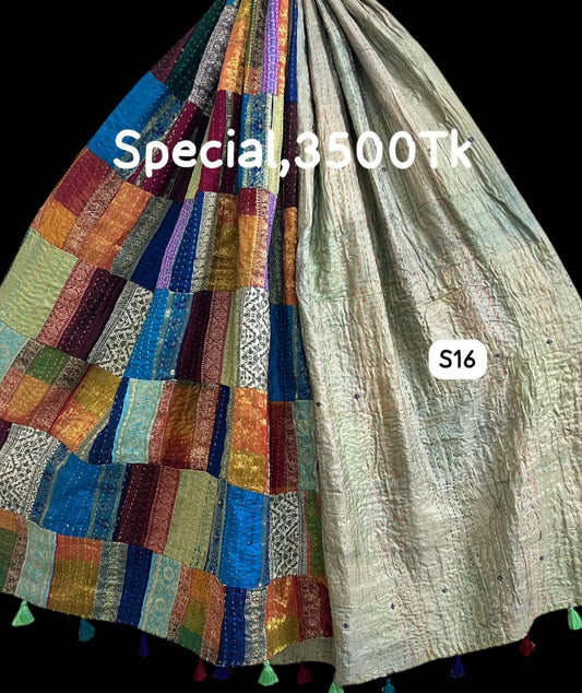 Special Handmade Silk Stole- While style meets utility-S16