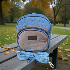 Kawaii- Mini Denim Backpack