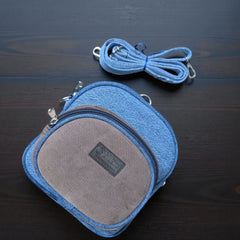 Kawaii- Mini Denim Backpack