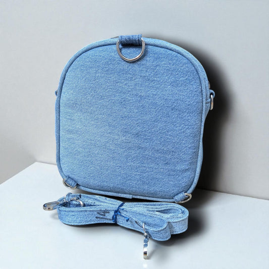 Kawaii- Mini Denim Backpack