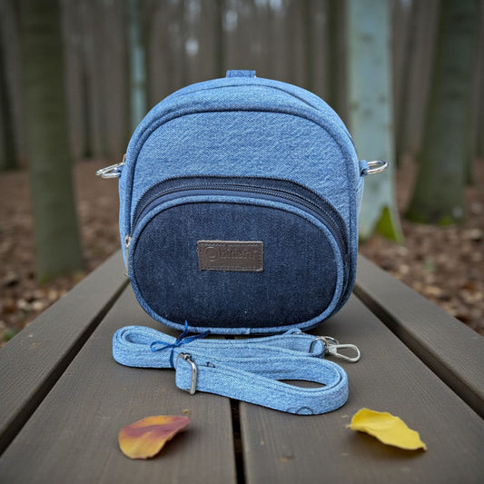 Kawaii- Mini Denim Backpack