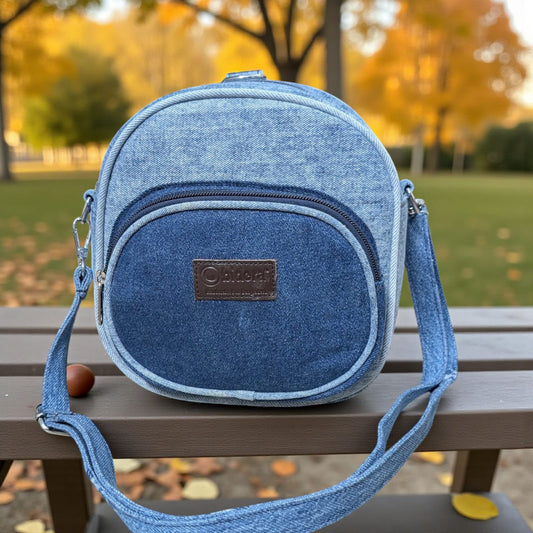 Kawaii- Mini Denim Backpack