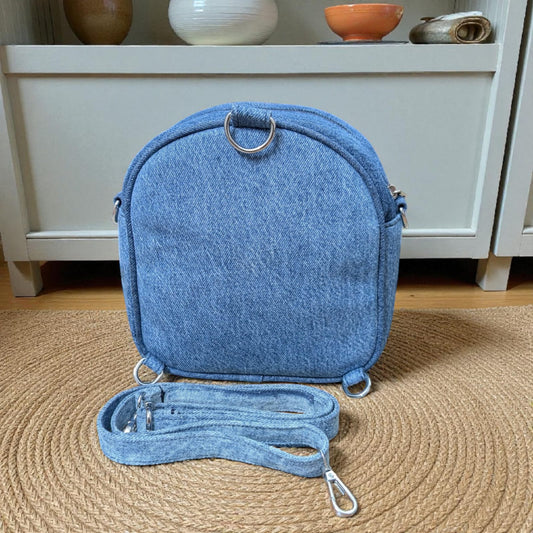 Kawaii- Mini Denim Backpack