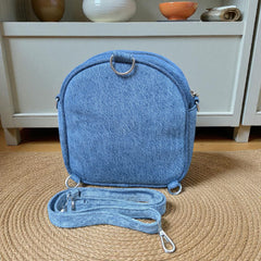Kawaii- Mini Denim Backpack