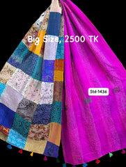 Handmade Silk Stole- While style meets utility-Big Size-1436