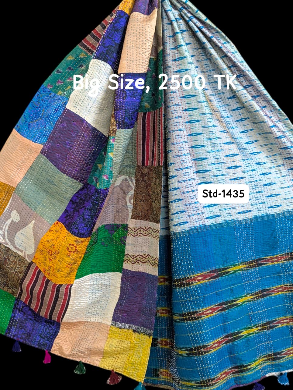 Handmade Silk Stole- While style meets utility-Big Size-1435