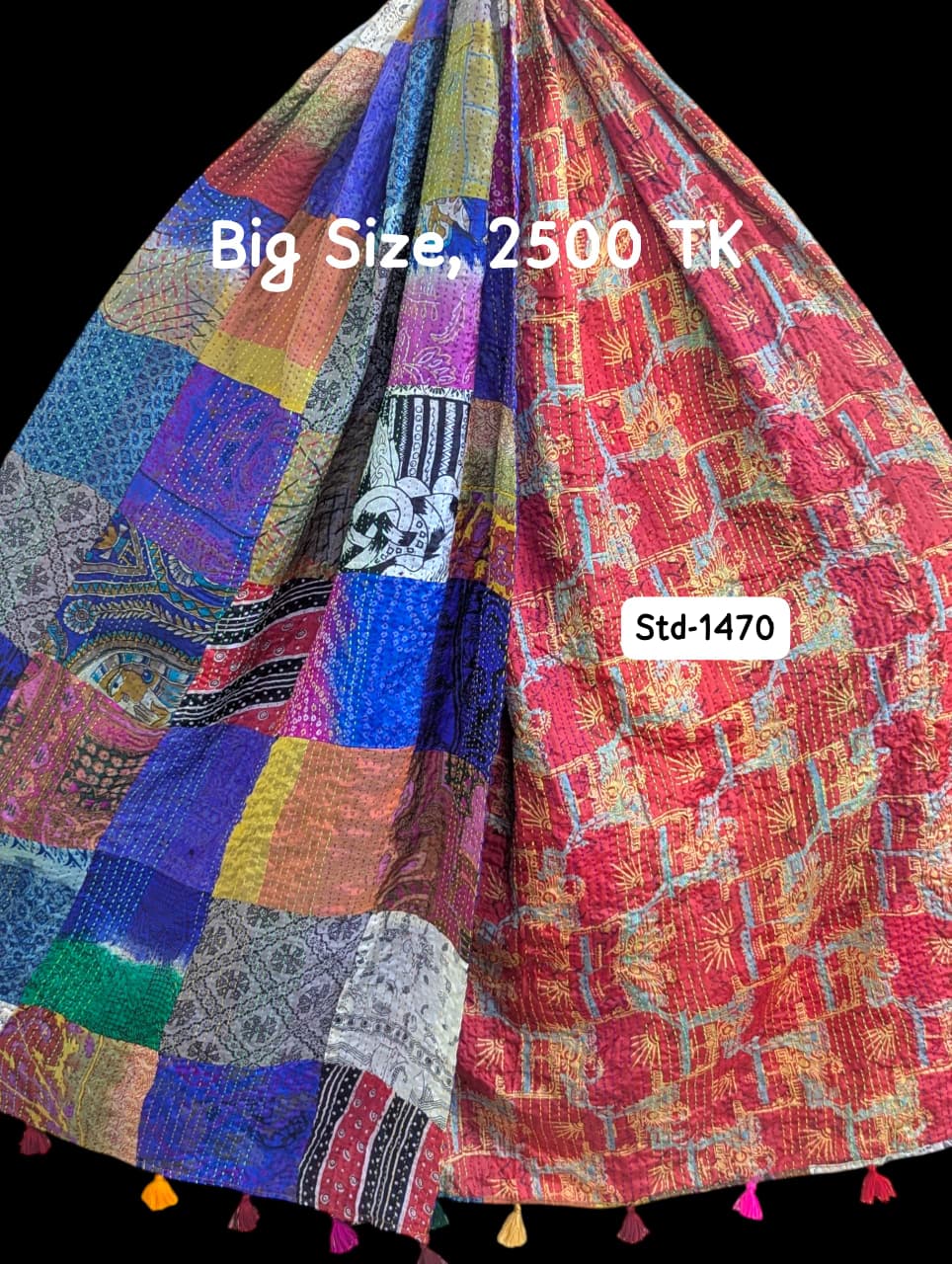 Handmade Silk Stole- While style meets utility-Big Size-1470