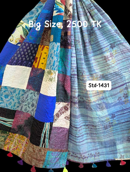 Handmade Silk Stole- While style meets utility-Big Size-1431