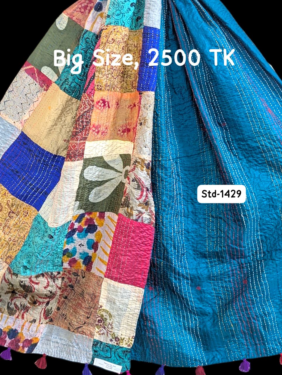 Handmade Silk Stole- While style meets utility-Big Size-1429