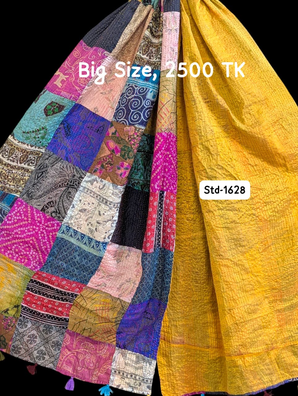 Handmade Silk Stole- While style meets utility-Big Size-1628