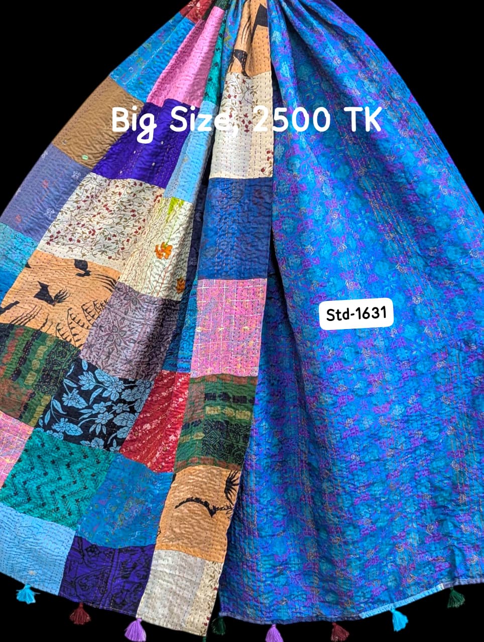 Handmade Silk Stole- While style meets utility-Big Size-1631