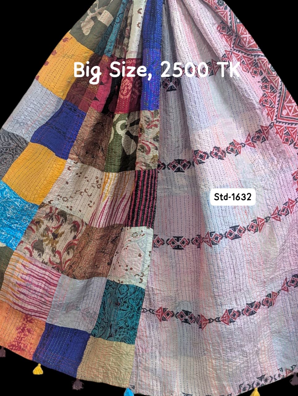 Handmade Silk Stole- While style meets utility-Big Size-1632