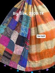 Handmade Silk Stole- While style meets utility-Big Size-1639