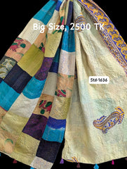 Handmade Silk Stole- While style meets utility-Big Size-1636