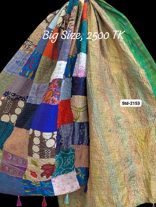 Handmade Silk Stole- While style meets utility-Big Size-2153