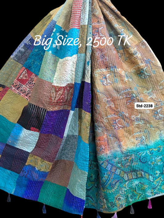 Handmade Silk Stole- While style meets utility-Big Size-2238