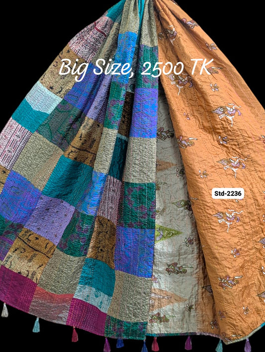 Handmade Silk Stole- While style meets utility-Big Size-2236