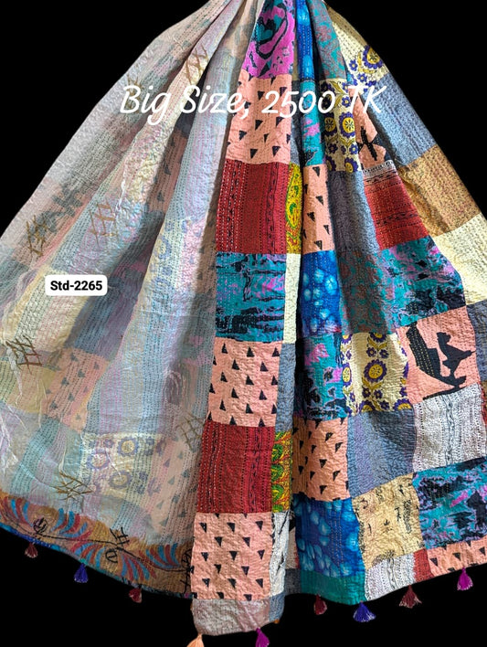 Handmade Silk Stole- While style meets utility-Big Size-2265