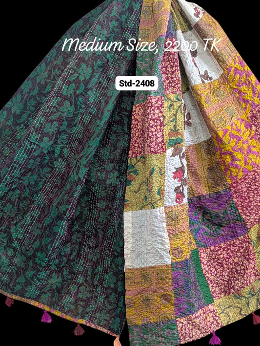 Handmade Silk Stole- While style meets utility-Medium Size-2408