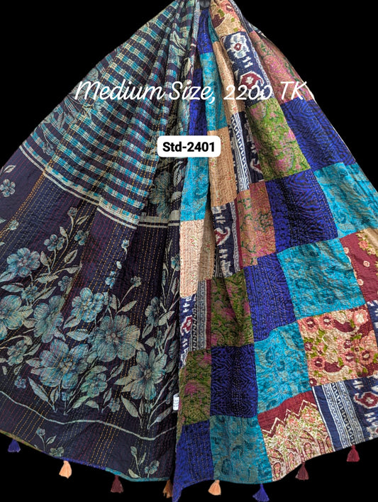 Handmade Silk Stole- While style meets utility-Medium Size-2401