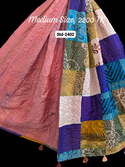 Handmade Silk Stole- While style meets utility-Medium Size-2402