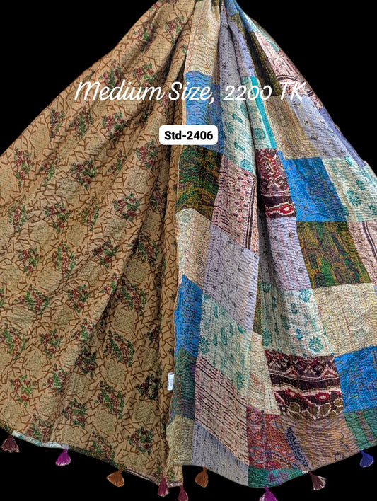 Handmade Silk Stole- While style meets utility-Medium Size-2406