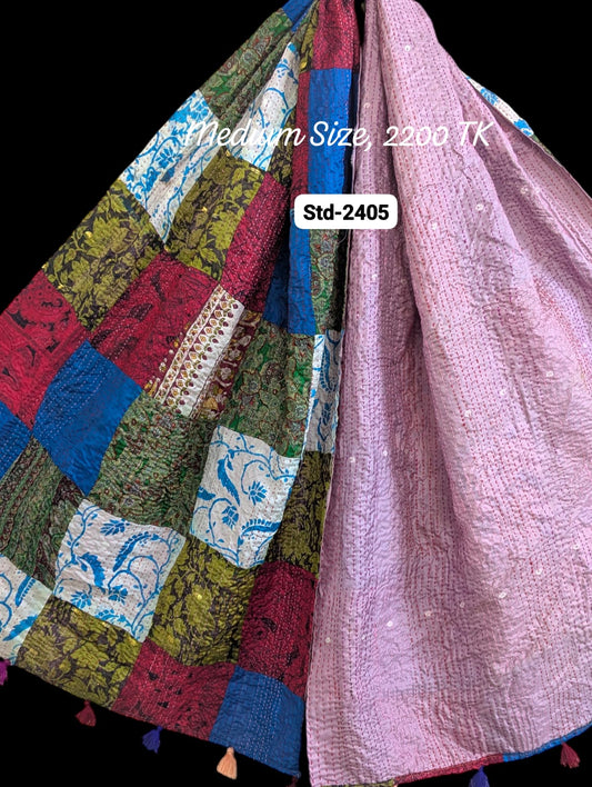 Handmade Silk Stole- While style meets utility-Medium Size-2405