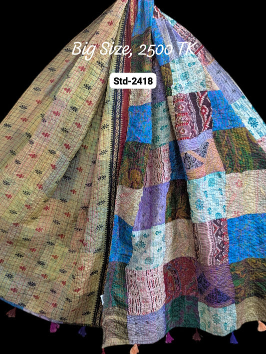 Handmade Silk Stole- While style meets utility-Big Size-2418