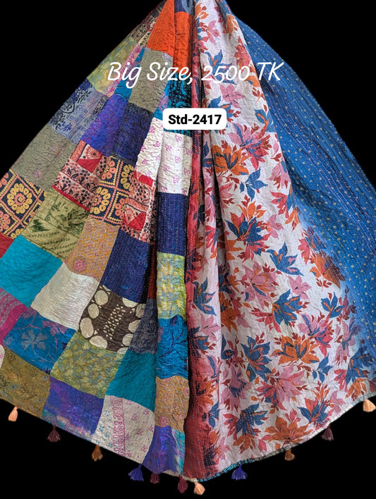 Handmade Silk Stole- While style meets utility-Big Size-2417