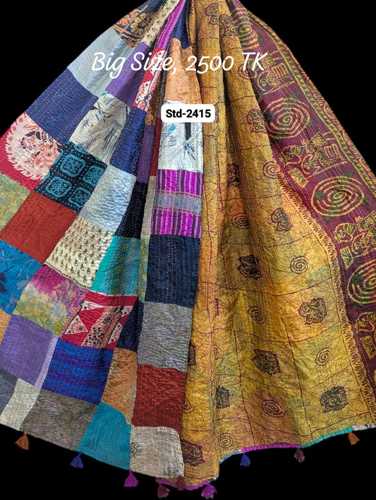 Handmade Silk Stole- While style meets utility-Big Size-2415