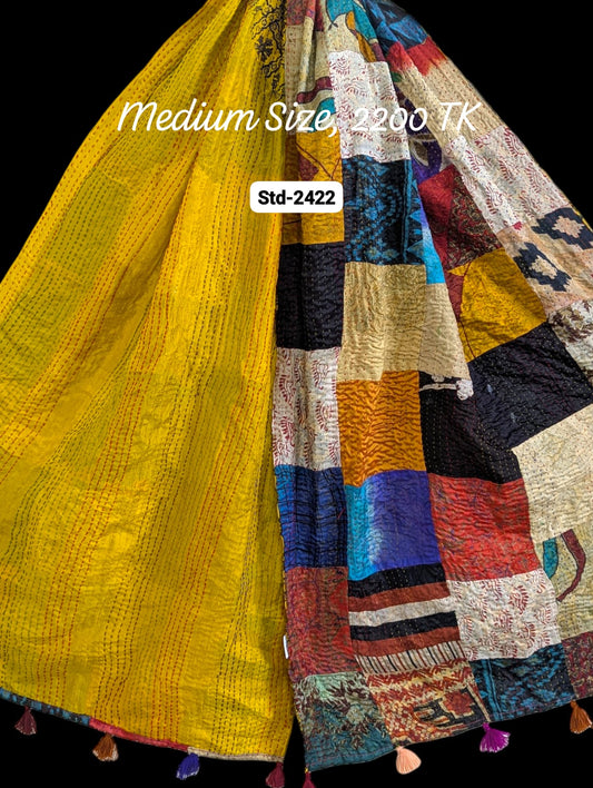 Handmade Silk Stole- While style meets utility-Medium Size-2422