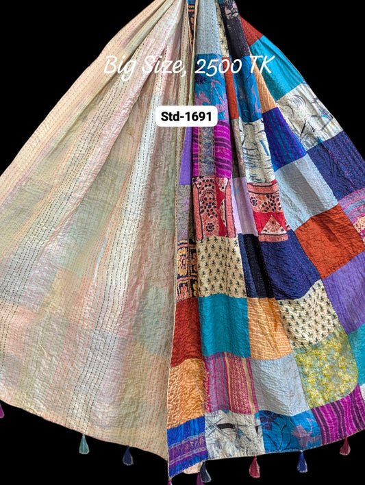 Handmade Silk Stole- While style meets utility-Big Size-1691