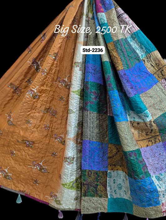 Handmade Silk Stole- While style meets utility-Big Size-2236