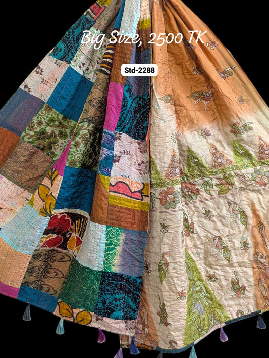 Handmade Silk Stole- While style meets utility-Big Size-2288