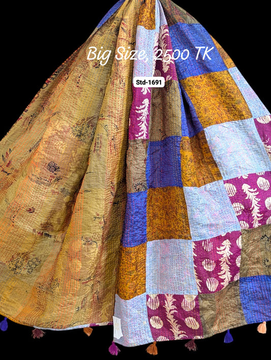 Handmade Silk Stole- While style meets utility-Big Size-1691