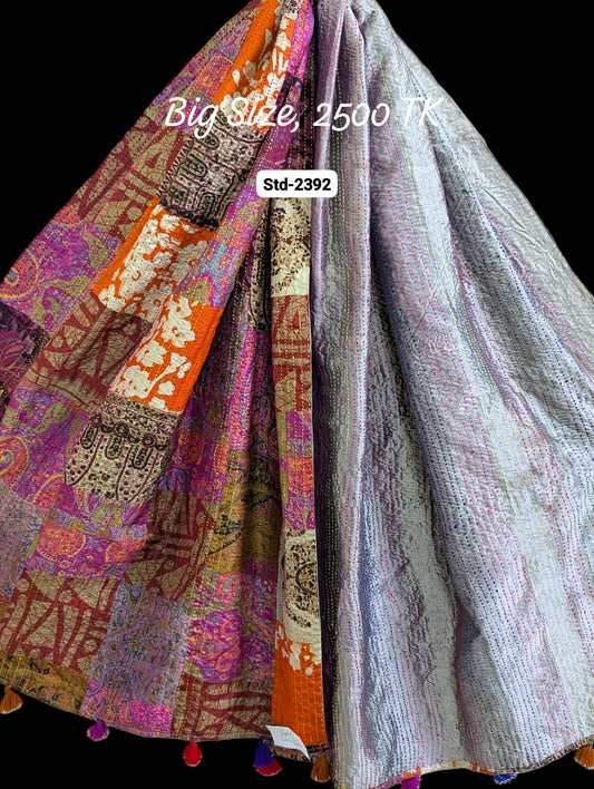 Handmade Silk Stole- While style meets utility-Big Size-2392