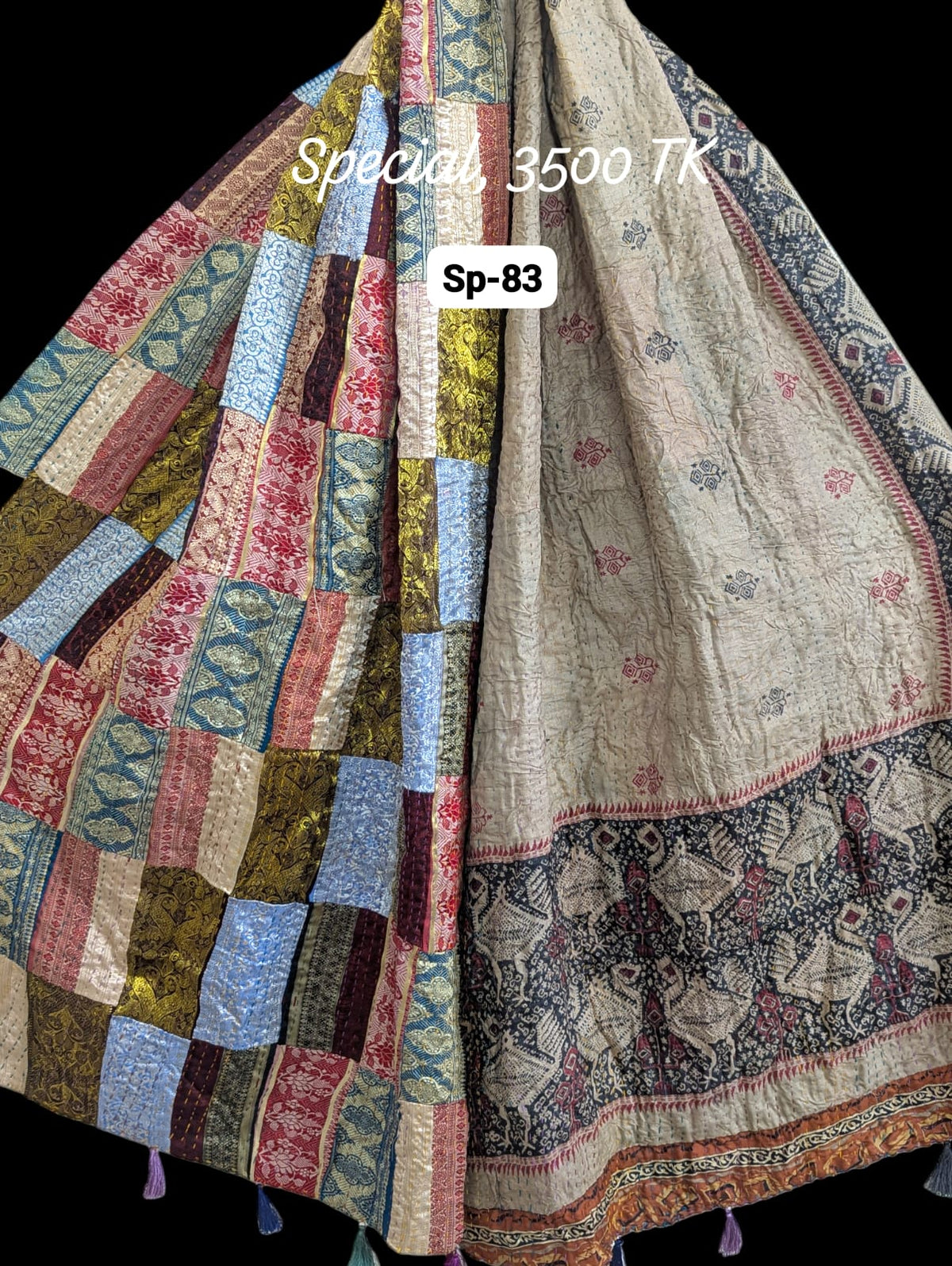 Special Handmade Silk Stole- While style meets utility-SP83