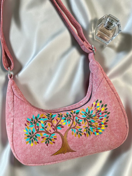Maria Handpainted Exclusive Bag — where artistry meets everyday functionality