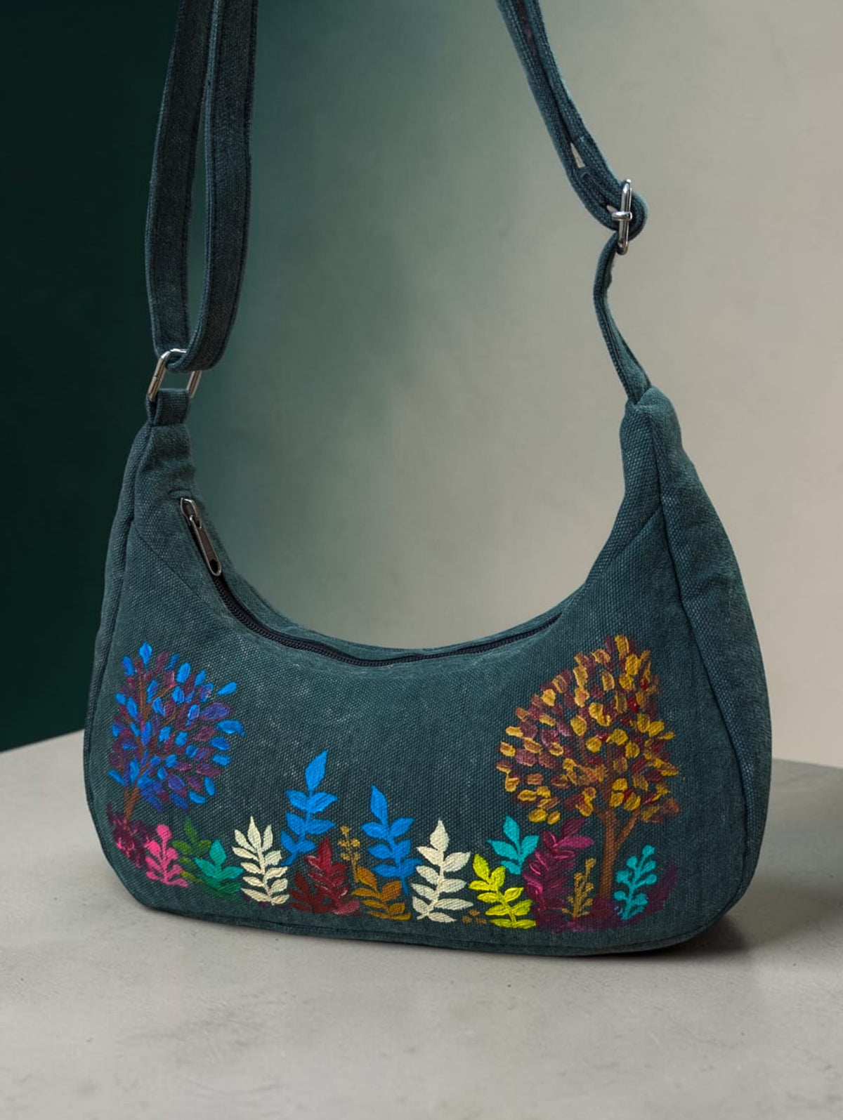 Maria Handpainted Exclusive Bag — where artistry meets everyday functionality